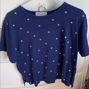 ❤️FOURTH OF JULY ❤️Navy and white star shirt